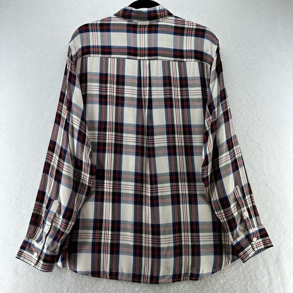 Levi's Shirt Womens 2XL Boyfriend Fit Plaid Button Front Long Sleeve - Picture 2 of 11